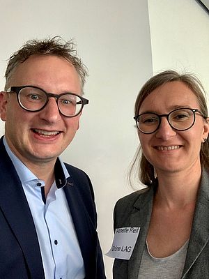 Fraktionsvorsitzender Andreas Schwarz und Annette Reif